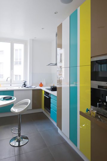 Muebles de cocina de colores